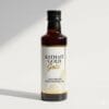 A product photo of the Kathait Gold Cold Pressed Black Mustard Oil bottle, featuring its elegant label, on a clean white background.