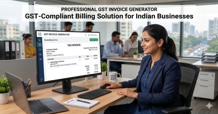 Professional Gst Invoice Generator Gst-Compliant Billing Solution For Indian Businesses