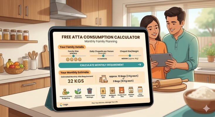 Atta Consumption Calculator Estimate Your Family'S Exact Monthly Requirement So You Never Run Out Of Fresh Flour.