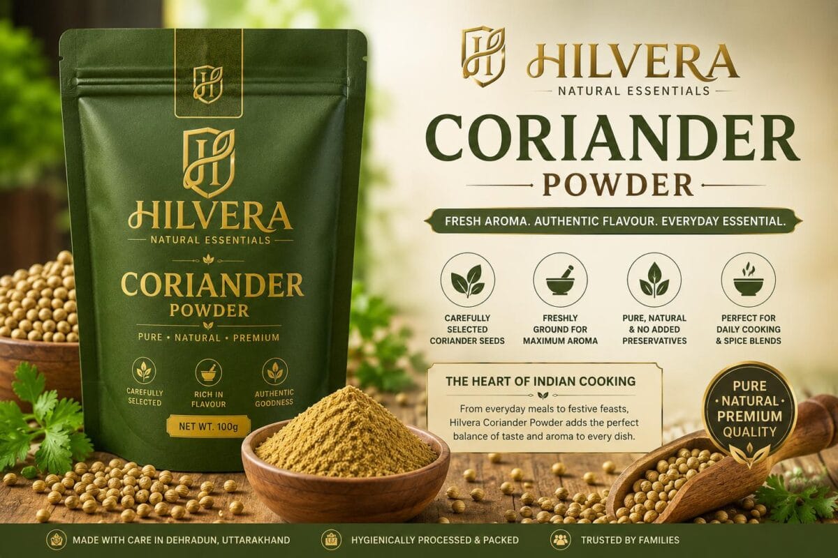 Hilvera Coriander Powder Made From Quality Coriander Seeds For Fresh Aroma And Authentic Indian Cookin