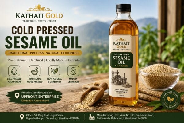 Kathait Gold Cold Pressed Sesame Oil Manufactured In Dehradun Uttarakhand