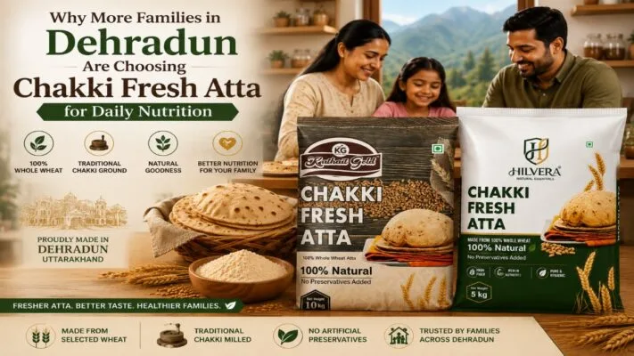 Kathait Gold Chakki Fresh Atta In Dehradun Made From Quality Wheat Grains For Soft Rotis And Everyday Family Nutrition.