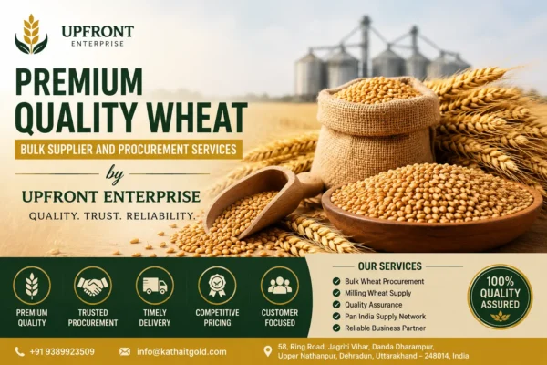 Premium Quality Wheat Bulk Supplier And Procurement Services By Upfront Enterprise