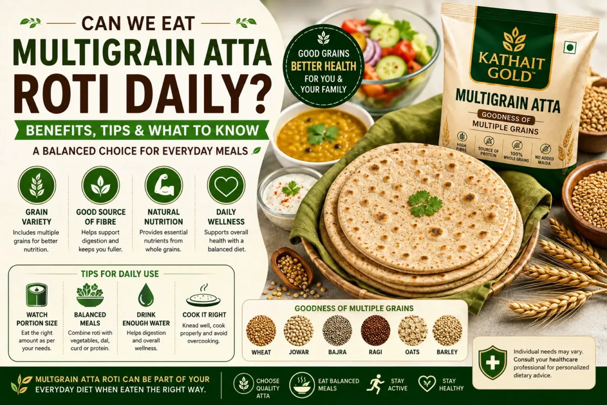 Multigrain Atta Roti For Daily Use With Whole Grains And Balanced Meal
