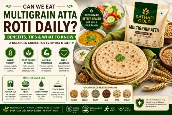 Multigrain Atta Roti For Daily Use With Whole Grains And Balanced Meal