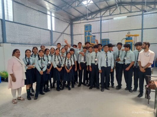 Universal Academy Dehradun Students Visiting Upfront Enterprise Food Manufacturing Facility